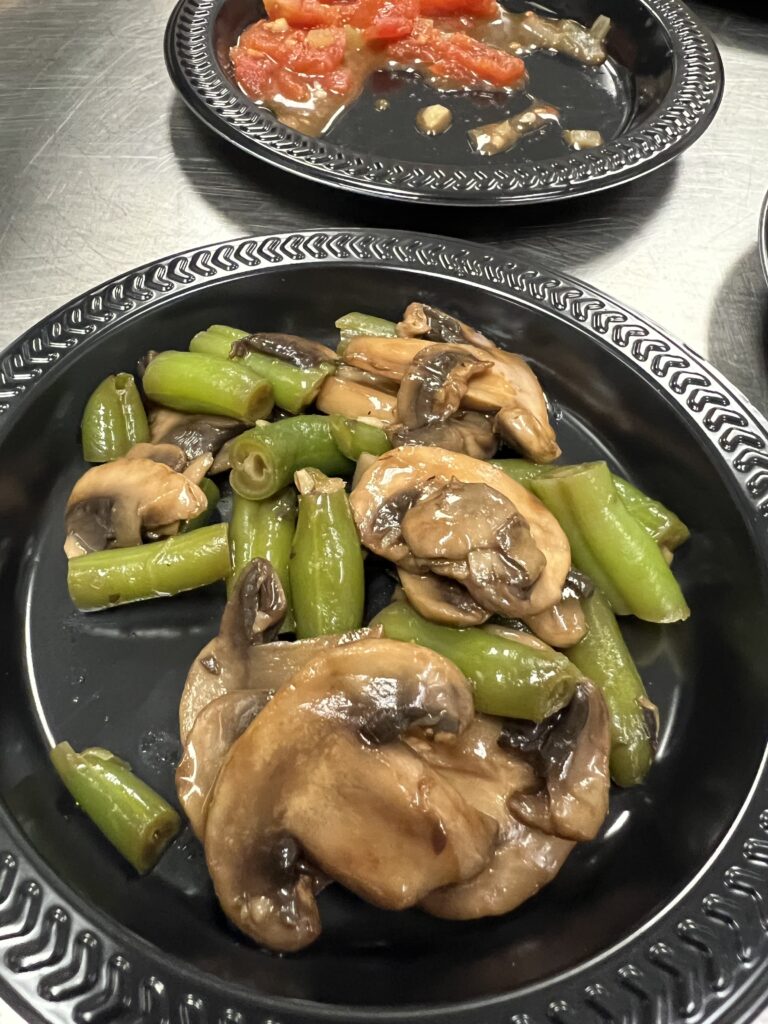 Teriyaki Stir Fried Mushrooms & Green Beans